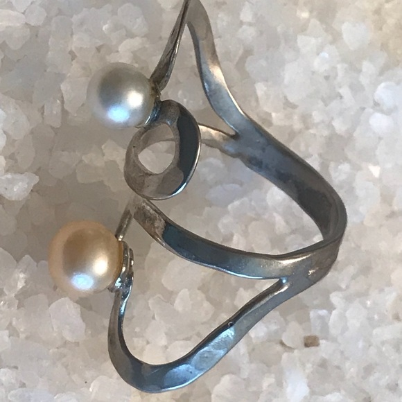 Vantel Pearls double the love heart ring peach - Picture 5 of 5